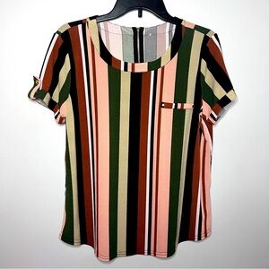 50th Street Women’s Short Sleeve Blouse Size LP in Excellent Condition